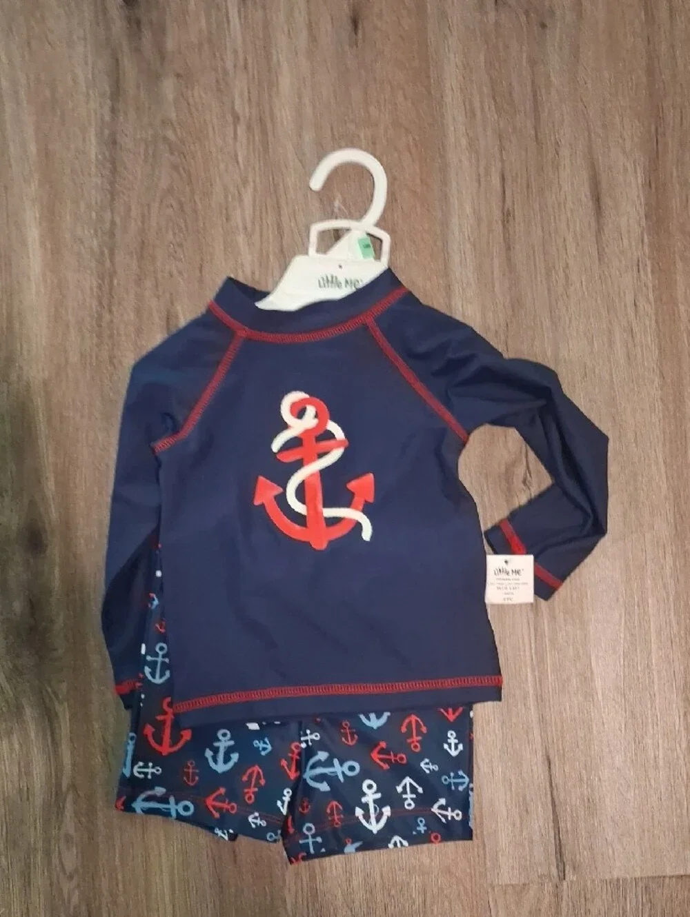 Nwt 4 Boy Outfits Tommy Bahamas, New Balance, Little Me And 7 For All Man Kind